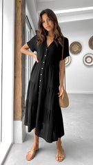 Kimberly Midi Dress - Black